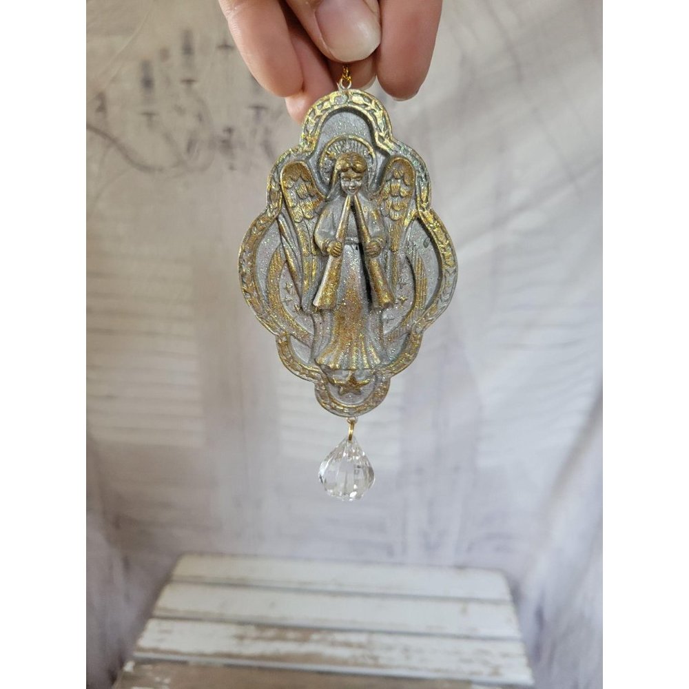 Religious cherub Angel ornament Xmas holiday tree